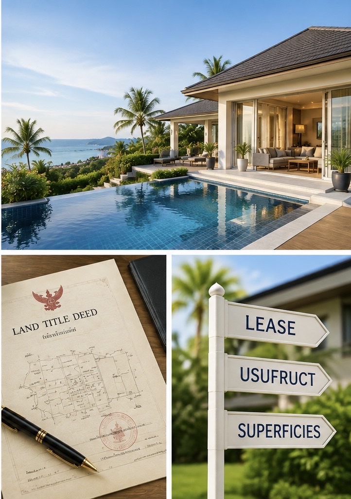 Immobilienkauf in Thailand ohne Thai Company: Lease, Usufruct und Superficies